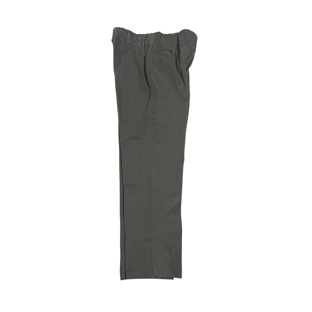 Alfred Dunner Superstretch Olive Green Pants Womens 12P Petite Short Pull On NEW